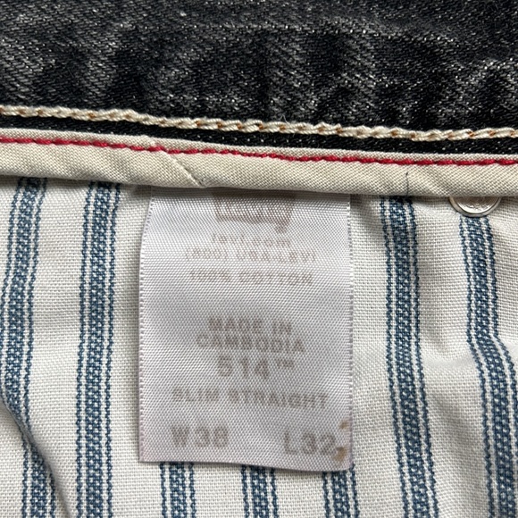 Men Levi’s Jeans 514 Grey Color - Picture 5 of 8